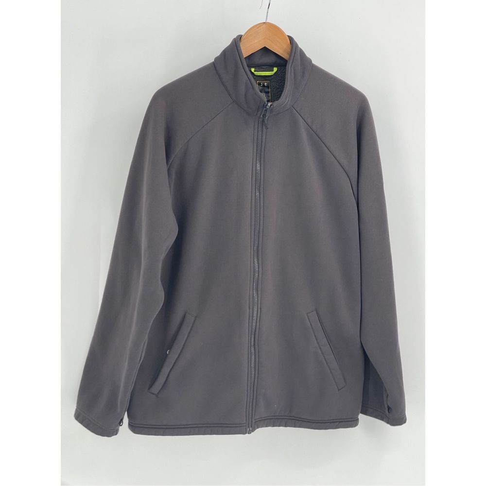 Under Armour Sweatshirt Full Zip Men XL Storm Lined Gray